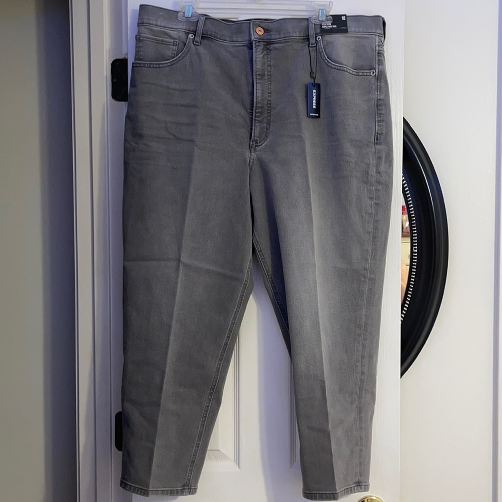 Brand new express mom jeans! Size 18!